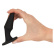 Černý silikonový anální kolík pro milovníky análního sexu.
