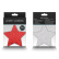 V balení najdete dva páry nálepek na bradavky ve tvaru hvězdiček – červené a stříbrné. 