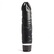 Černý silikonový vibrátor s mírně vystouplou žilnatostí a multirychlostními vibracemi - Premium.