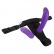 Vibrační dildo Silicone Purple Vibe lze nasadit i do strap-on postroje.
