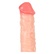 Detail na žilnatost vibrátoru realistického tvaru v tělové barvě - Pink Lover.