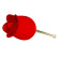Červený orální stimulátor s vibrátorem ve tvaru růže Rose Lover.