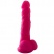 Realisticky zpracované nevibrační dildo v růžové barvě Real Safe Long Stocky.
