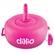 Nafukovací křeslo Dillio v růžové barvě s ovladačem vibrací.
