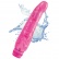 Realistický růžový vibrátor s mírnou žilnatostí na povrchu Juicy Jewels Pink Sapphire je vodotěsný a tak ho s sebou můžete vzít i do vany.
