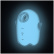 Stimulátor Satisfyer Glowing Ghost svítí modře ve tmě.