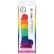 Silikonové duhové dildo s varlaty a přísavkou vespod - Colours Pride Edition Rainbow 5.