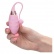 Růžové silikonové vibrační vajíčko Amour Silicone Remote Bullet v ruce.