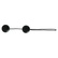 Venušiny kuličky Candy Lux pro posilování pánevního dna pomocí Kegelových cviků v černé barvě. 