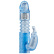 Modrý vodotěsný vibrátor se stimulátorem klitorisu Up And Down Rabbit.