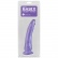 Basix Slim 7 - fialové úzké dildo v balení.