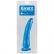 Basix Slim 7 - modré úzké dildo v balení.